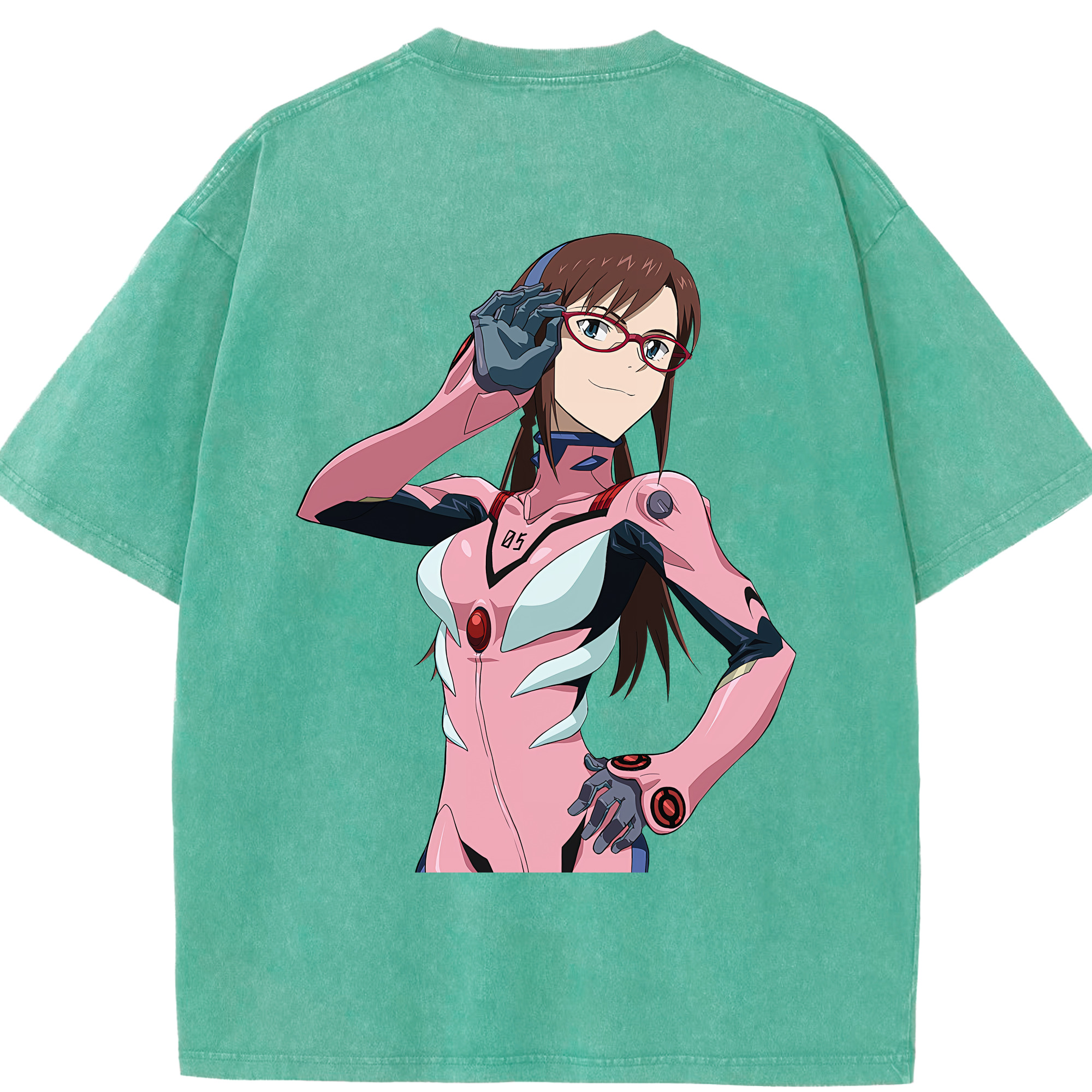 （画像用） EVA 新世紀エヴァンゲリオン 綿100% ヴィンテージ風 半袖Tシャツ（背面プリント）
